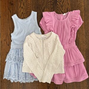 GAP Kids size small (6-7) dresses and cardigan bundle